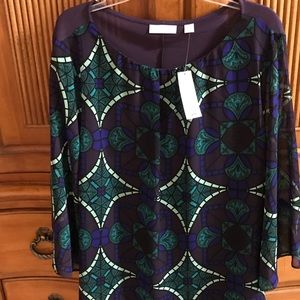 New York & Co 3/4 sleeve blouse. Brand new w/tags.